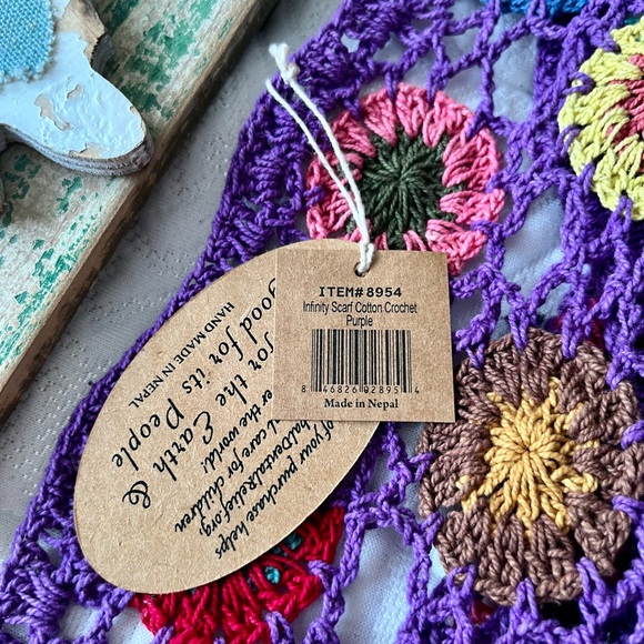 Art Studio Company. Purple Infinity Scarf. OS. Brand New - Picture 4 of 6